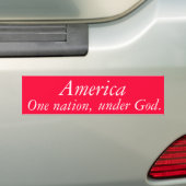 Eine Nation, unter Gott., Amerika Autoaufkleber (Auf Auto)
