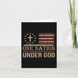 Eine Nation unter Gott Amerika Stolz uns Flagge Je Karte