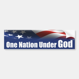 Eine Nation unter GOTT Autoaufkleber