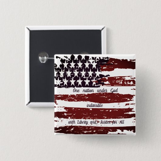 Eine Nation unter Gott Button (Vorne & Hinten)