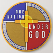 Eine Nation unter Gott Button (Vorderseite)