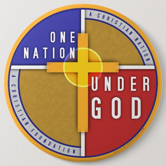 Eine Nation unter Gott Button (Vorderseite)