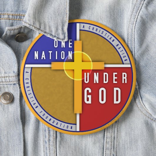 Eine Nation unter Gott Button (Beispiel)