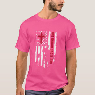 Eine Nation unter Gott gefallener Soldat Patriot M T-Shirt