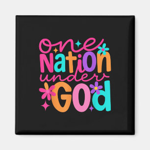 Eine Nation unter Gott, Jesus Bibel Kreuz Patrioti Magnet