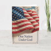 Eine Nation unter Gott Karte (Vorderseite)