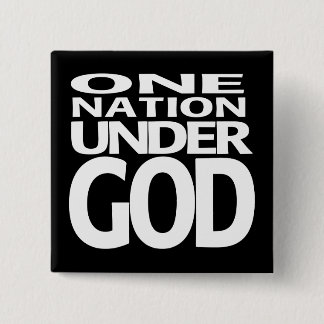 Eine Nation unter Gott - Knopf Button