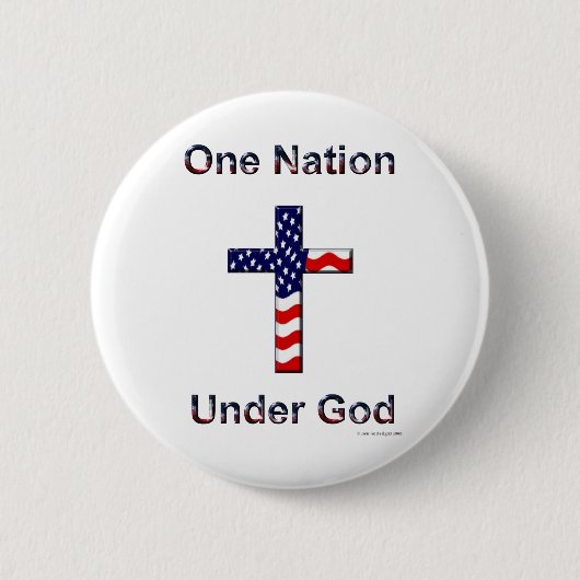 Eine Nation unter Gott-Knopf Button (Vorderseite)