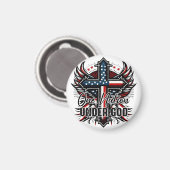 Eine Nation unter Gott Magnet (Vorderseite/Rückseite)