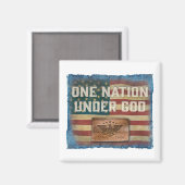 Eine Nation unter Gott - Magnet (Vorderseite/Rückseite)