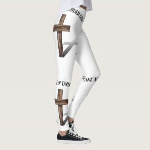 Eine Nation unter Gott mit Kreuz Leggings