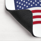 Eine Nation unter Gott mit US-Flagge Mousepad (Ecke)