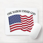 Eine Nation unter Gott mit US-Flagge Mousepad (Mit Mouse)