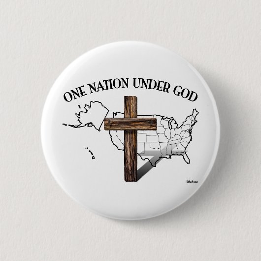 Eine Nation unter Gott mit US-Gliederung Button (Vorderseite)