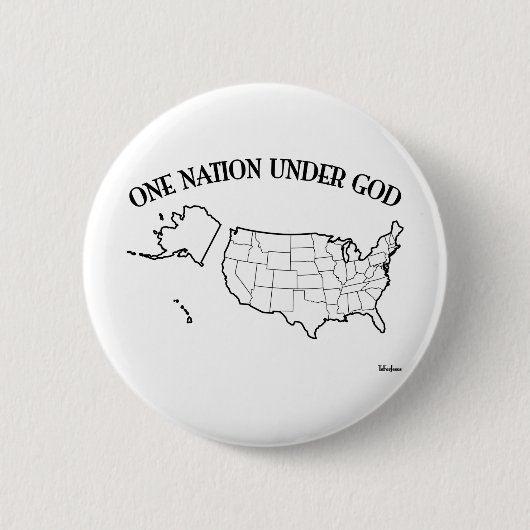 Eine Nation unter Gott mit US-Kontur Button (Vorderseite)