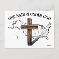 Eine Nation unter Gott mit US-Kontur