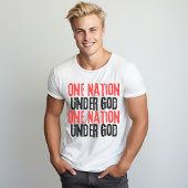 Eine Nation unter Gott, politisches T-Shirt