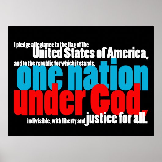 Eine Nation unter Gott Poster (Vorne)