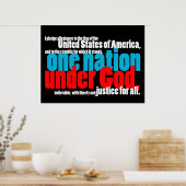 Eine Nation unter Gott Poster (Küche)
