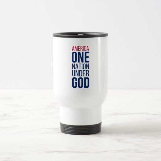 Eine Nation unter Gott Reisebecher (Mittel)