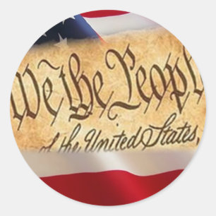 Eine Nation unter Gott Runder Aufkleber