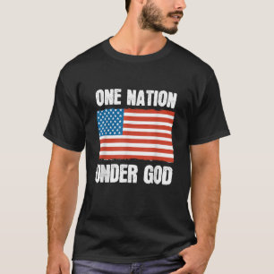 Eine Nation unter Gott segnete die amerikanische F T-Shirt