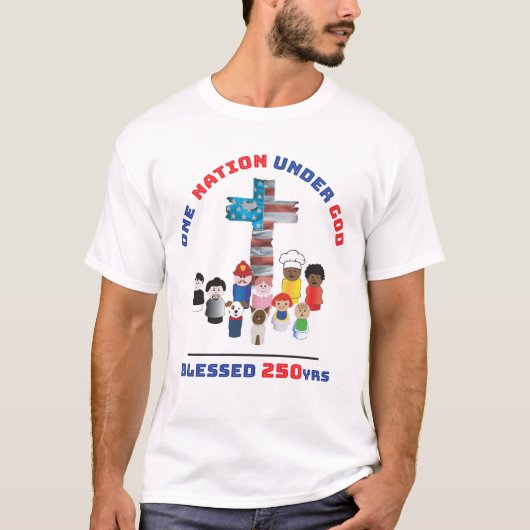 Eine Nation unter Gott T-Shirt (Vorderseite)