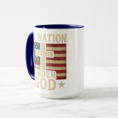 Eine Nation unter Gott Tasse (Vorderseite Links)
