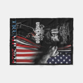 Eine Nation unter Gott Trump 2024 Gottes amerikani Fleecedecke (Vorderseite (Horizontal))