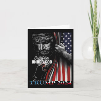Eine Nation unter Gott Trump 2024 Gottes amerikani Karte
