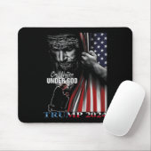 Eine Nation unter Gott Trump 2024 Gottes amerikani Mousepad (Mit Mouse)