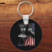 Eine Nation unter Gott Trump 2024 Gottes amerikani Schlüsselanhänger (Vorderseite)