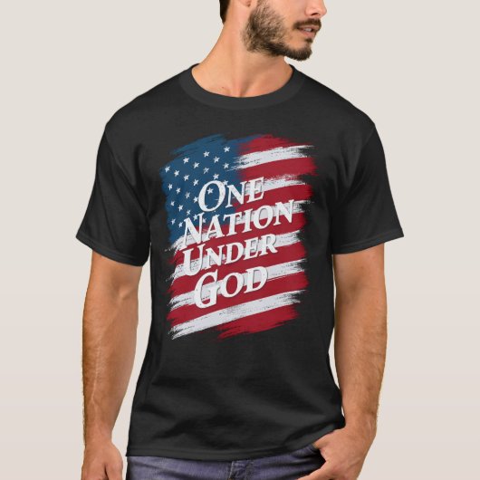 Eine Nation unter Gott, Unabhängigkeitstag, Verein T-Shirt (Vorderseite)