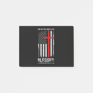 Eine Nation unter Gott USA Patriot Veteran Post-it Klebezettel