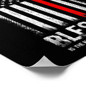 Eine Nation unter Gott USA Patriot Veteran Poster (Ecke)