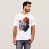Eine Nation unter Gottes Adlerkreuz T-Shirt (Vorne ganz)