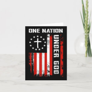 Eine Nation unter Gottes amerikanischer Flagge Kre Karte
