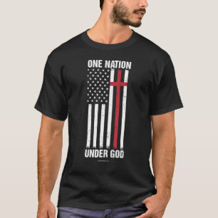 Eine Nation unter Gottes Christlicher Bibelverse R T-Shirt