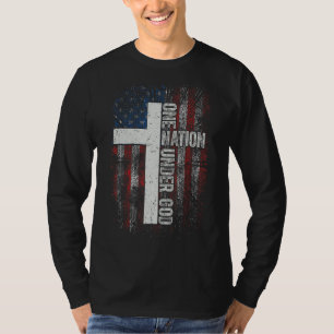 Eine Nation unter Gottes Christlicher Gottesdienst T-Shirt