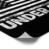 Eine Nation unter Gottes Flag 4. Juli Patriotic Ch Poster (Ecke)