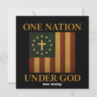 Eine Nation unter Gottes Flagge Patriotisch Christ