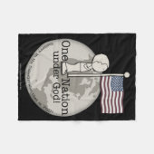 Eine Nation unter Gottes-Kleiner Junge unter US-Fl Fleecedecke (Vorderseite (Horizontal))
