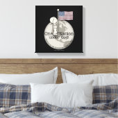 Eine Nation unter Gottes-Kleiner Junge unter US-Fl Leinwanddruck (Insitu (Schlafzimmer))