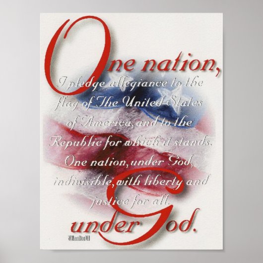 Eine Nation unter Gottes Plakat (Vorne)