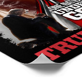 Eine Nation unter Gottes Präsident Trump 2024 Amer Poster (Ecke)