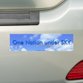 Eine Nation unter HIMMEL Autoaufkleber (Auf Auto)