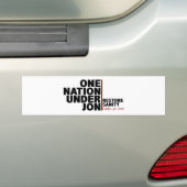 eine Nation unter jon (Stewart) Autoaufkleber (Auf Auto)