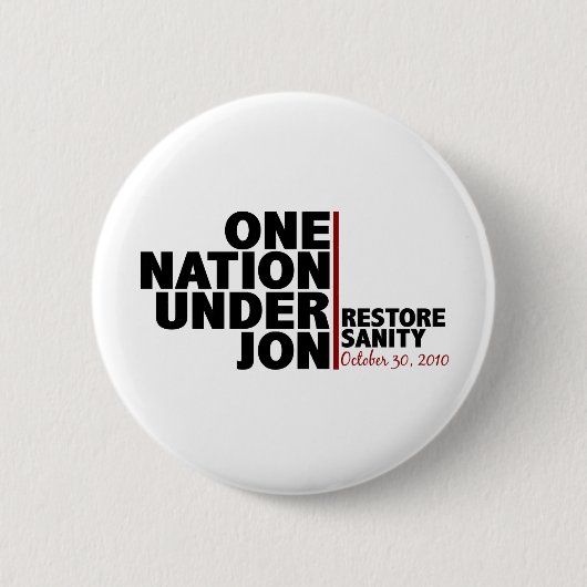 eine Nation unter jon (Stewart) Button (Vorderseite)