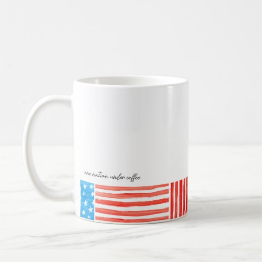 Eine Nation unter Kaffee Kaffeetasse (Links)