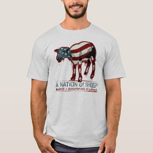 Eine Nation von Schafen T - Shirt (Vorderseite)